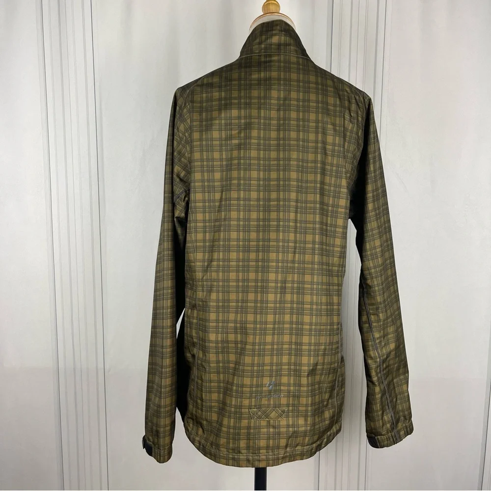Women’s Bontrager Commuting Shell Rain Jacket,‎ Olive/Black Plaid, Size L